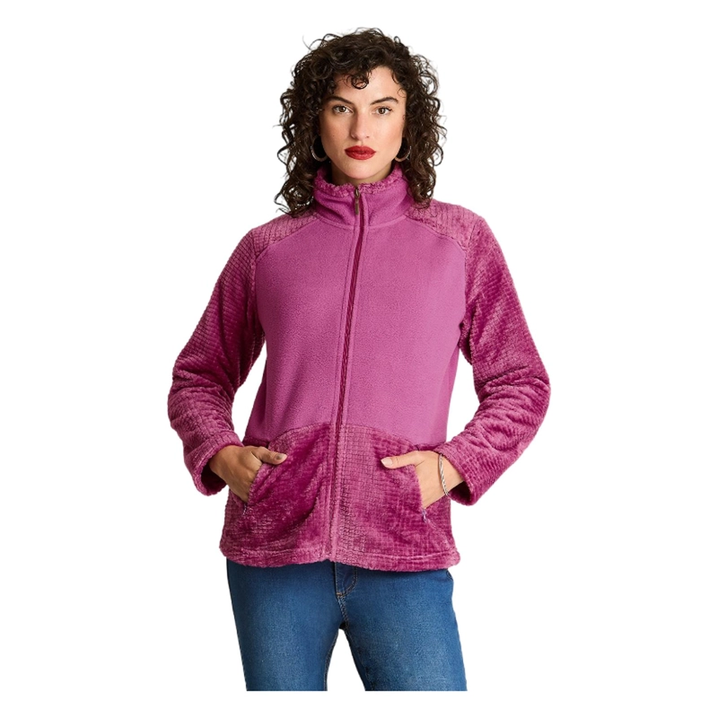 POLERON POLAR BASICO MAGENTA MANGA LARGA - 1