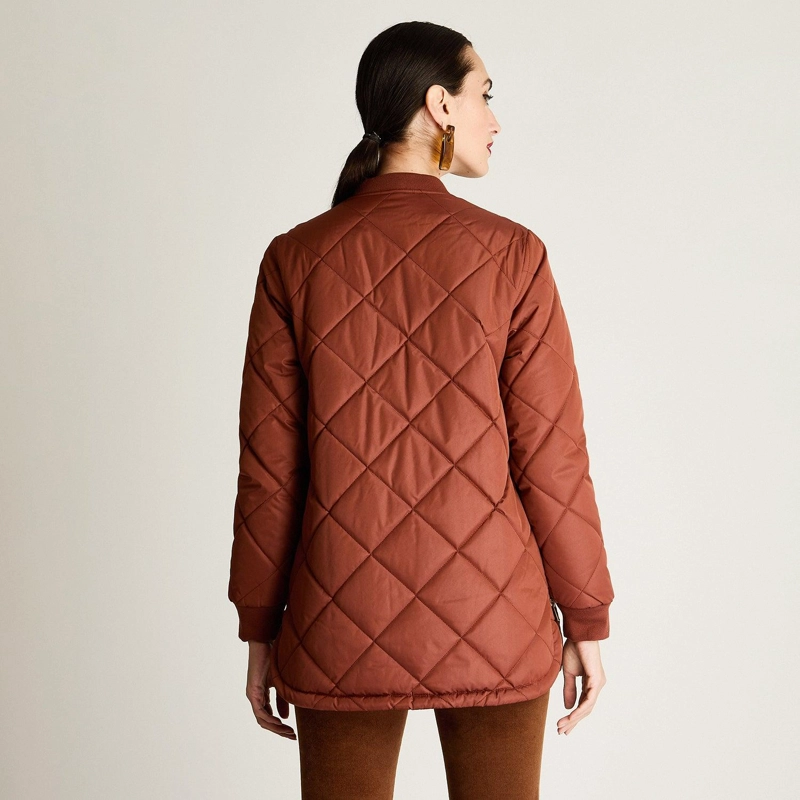 PARKA QUILTED FORRADA TERRACOTA - 2