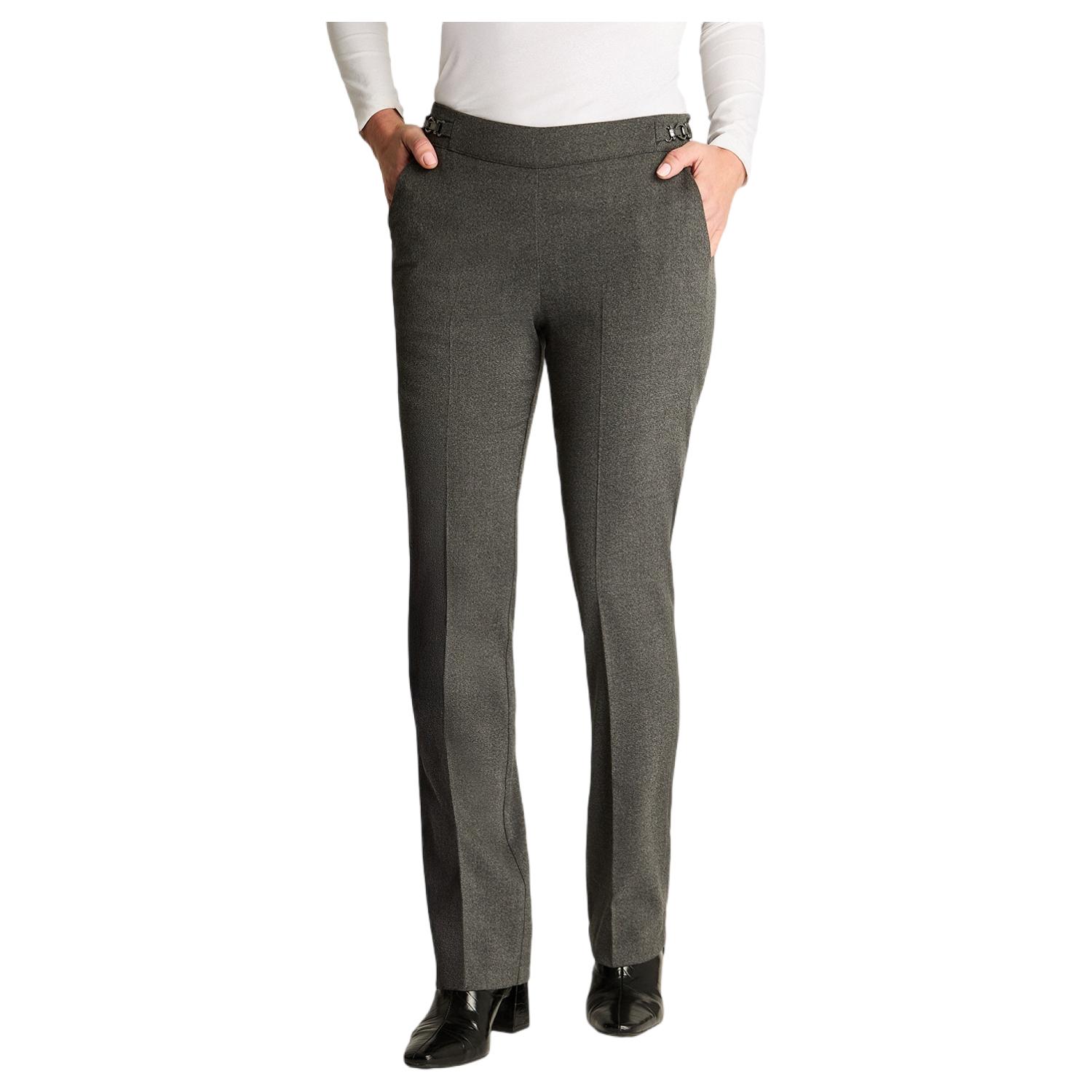 PANTALON SASTRERO CON CADENA EN COSTADOS GRIS - 1