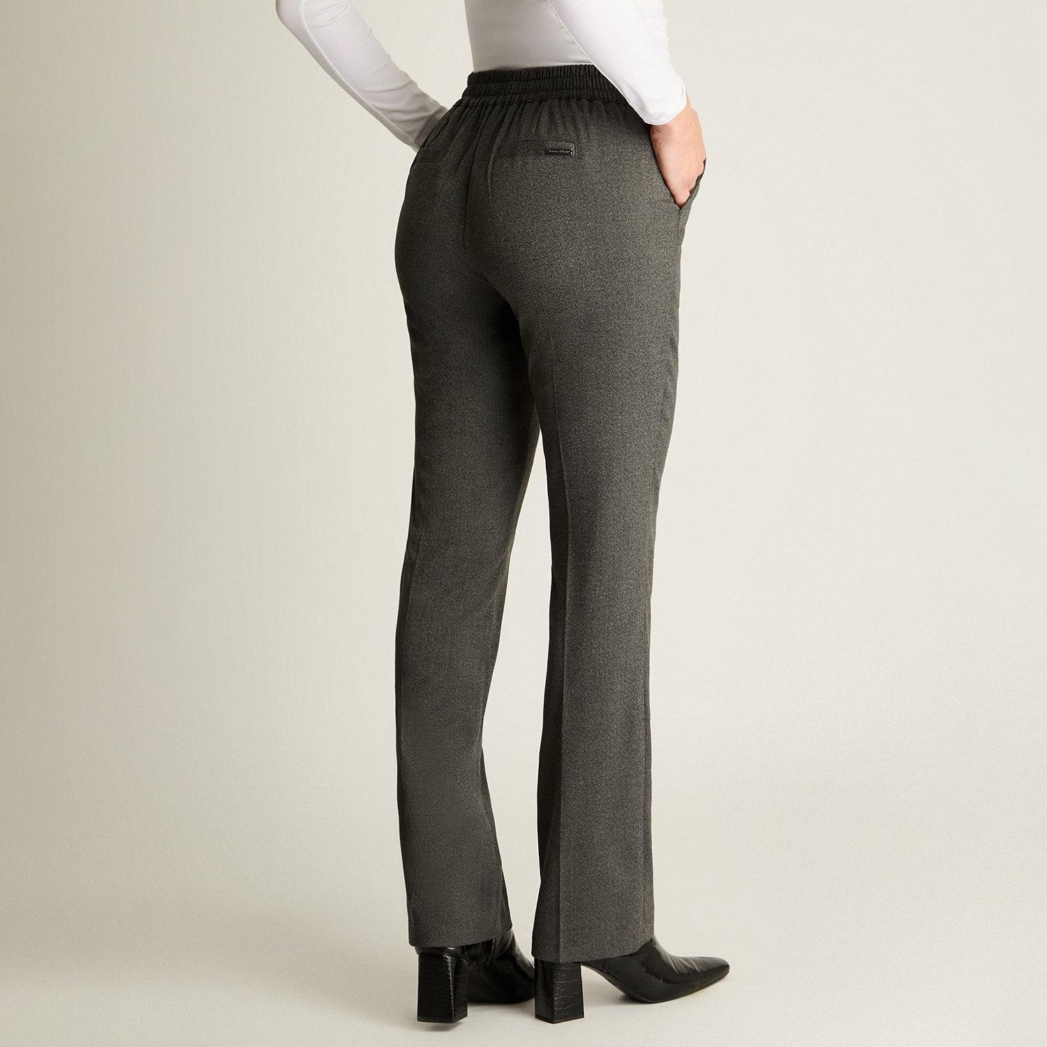 PANTALON SASTRERO CON CADENA EN COSTADOS GRIS - 2