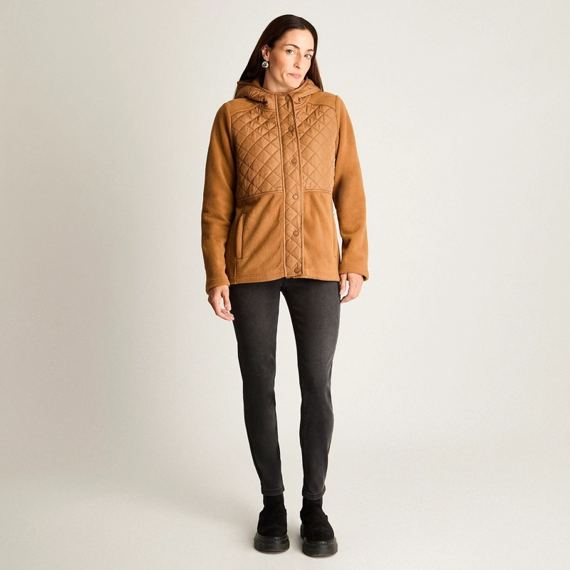 POLERON POLAR QUILTED BASICO CAMEL - 4