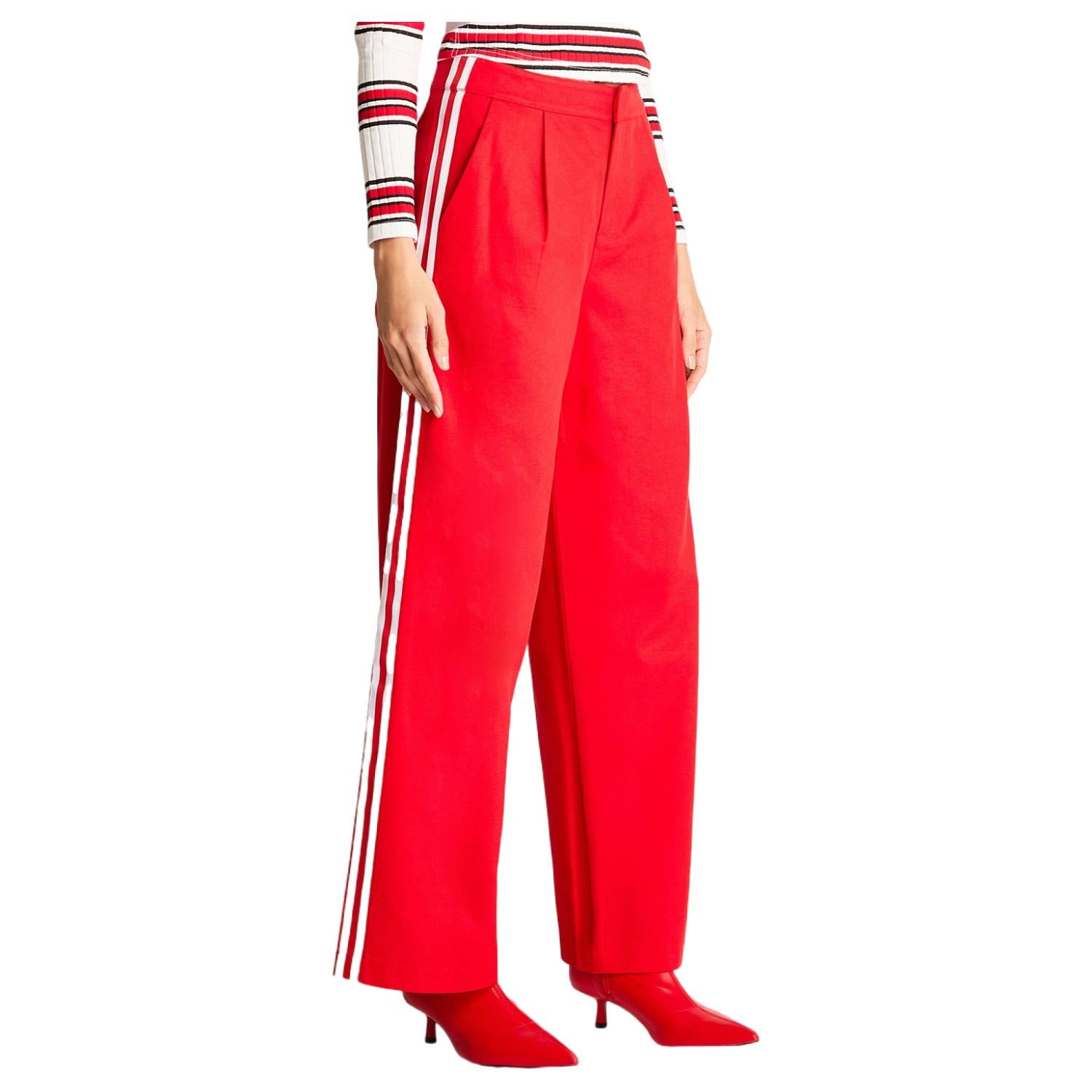 PANTALON CINTA COSTADO ROJO - 1