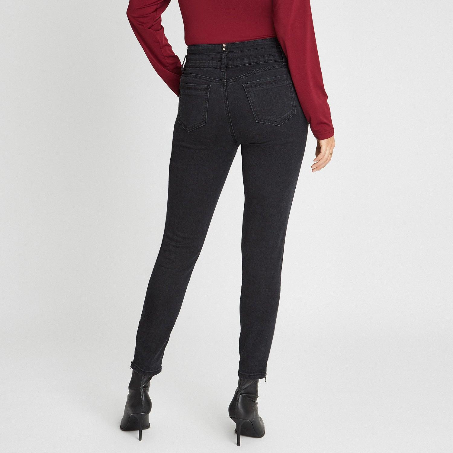 SKINNY JEANS PRETINA ANCHA DETALLE DE CIERRE - 2
