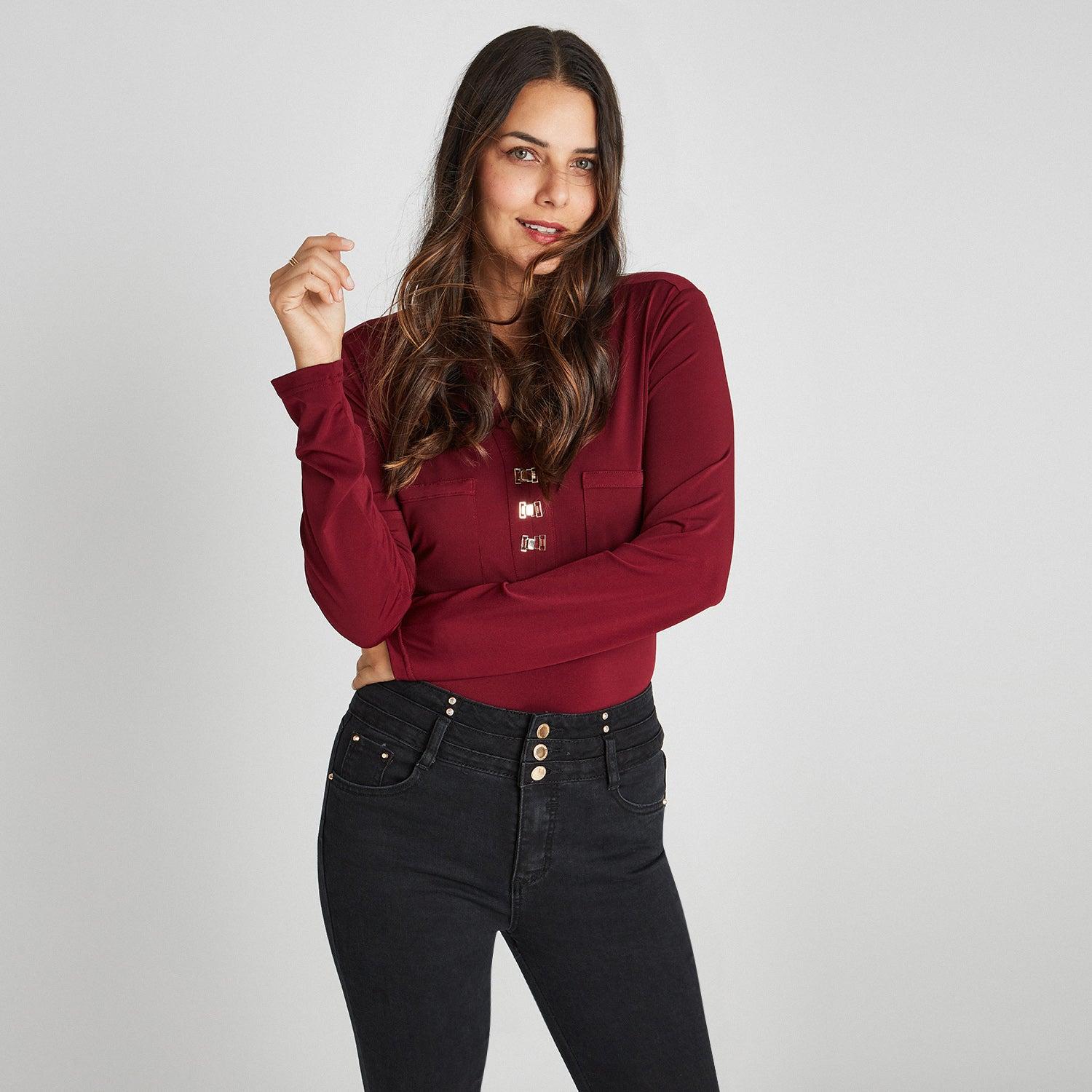 SKINNY JEANS PRETINA ANCHA DETALLE DE CIERRE - 3