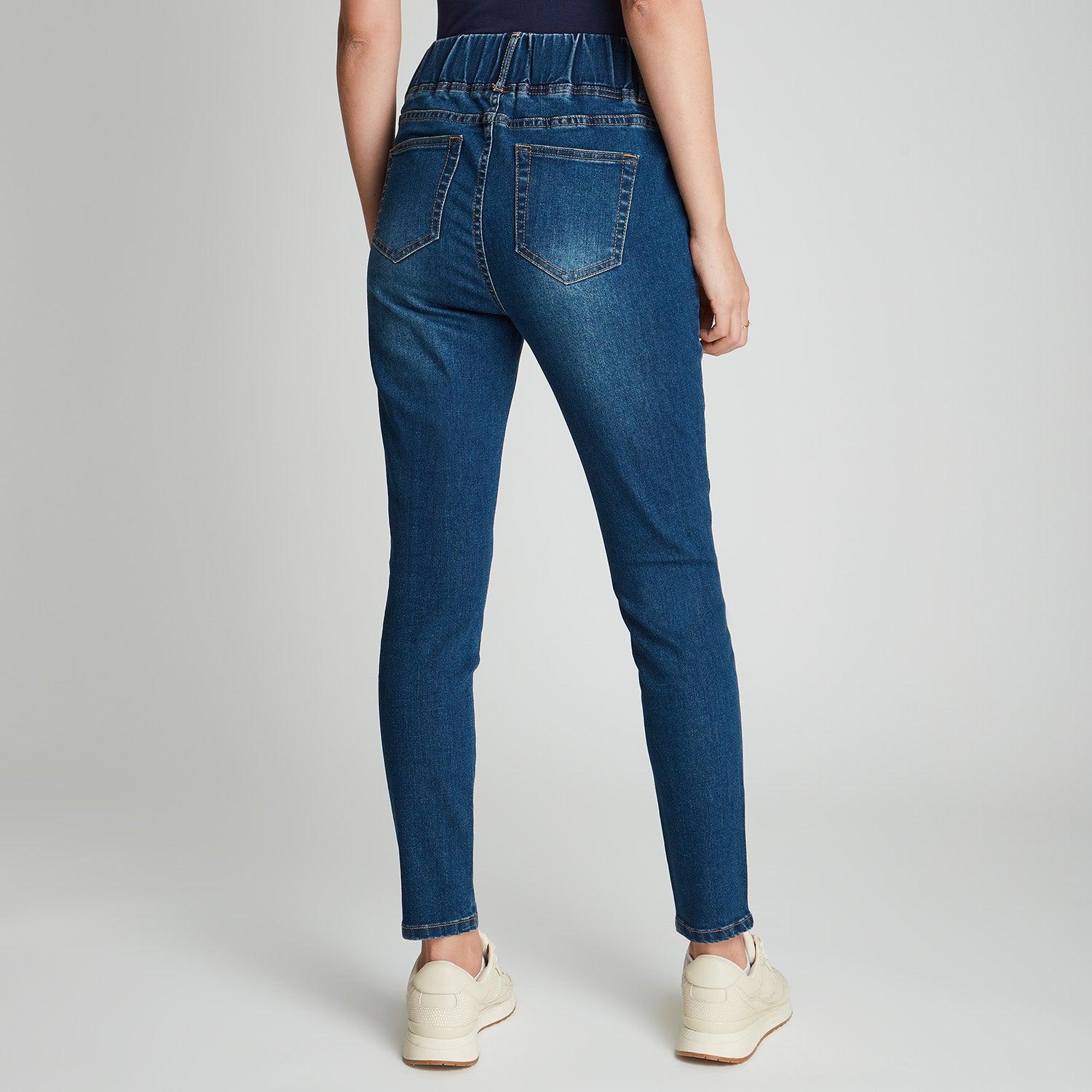 SKINNY JEANS AZUL PRETINA ANCHA - 2