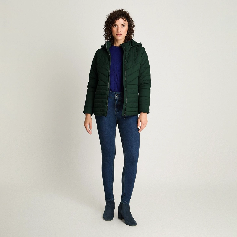 PARKA VERDE CON GORRO DESMONATABLE - 3