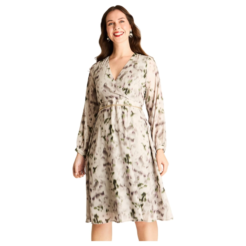 VESTIDO MIDI ARENA CON FORRO CALCE NORMAL - 1