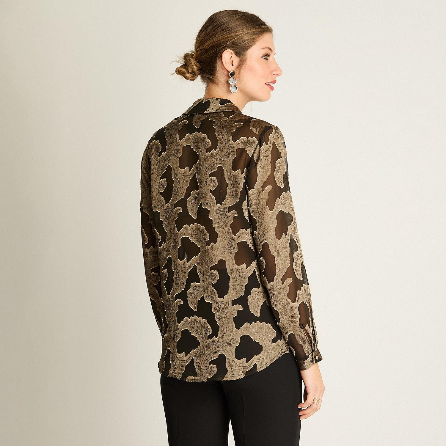 BLUSA NEGRA ESTAMPADA - 2