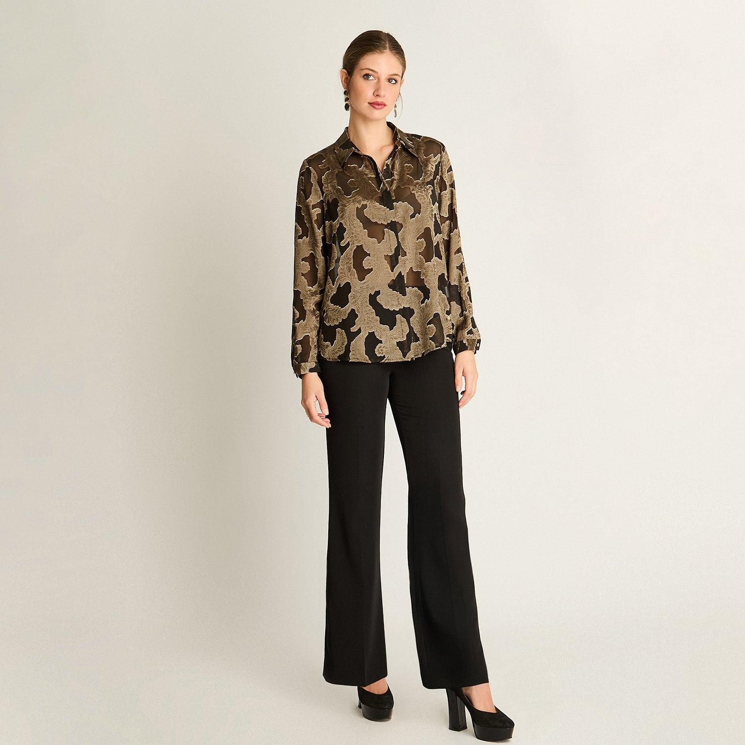 BLUSA NEGRA ESTAMPADA - 4