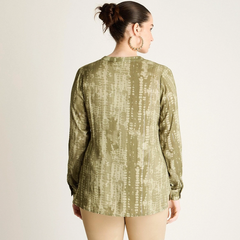 BLUSA MANGA LARGA VERDE - 2
