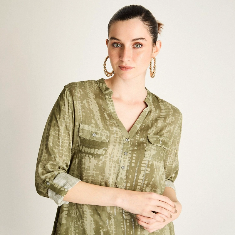 BLUSA MANGA LARGA VERDE - 3