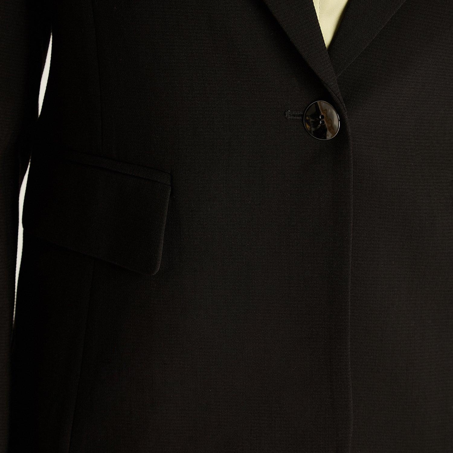 BLAZER NEGRO CON SOLAPA CLASICA - 3
