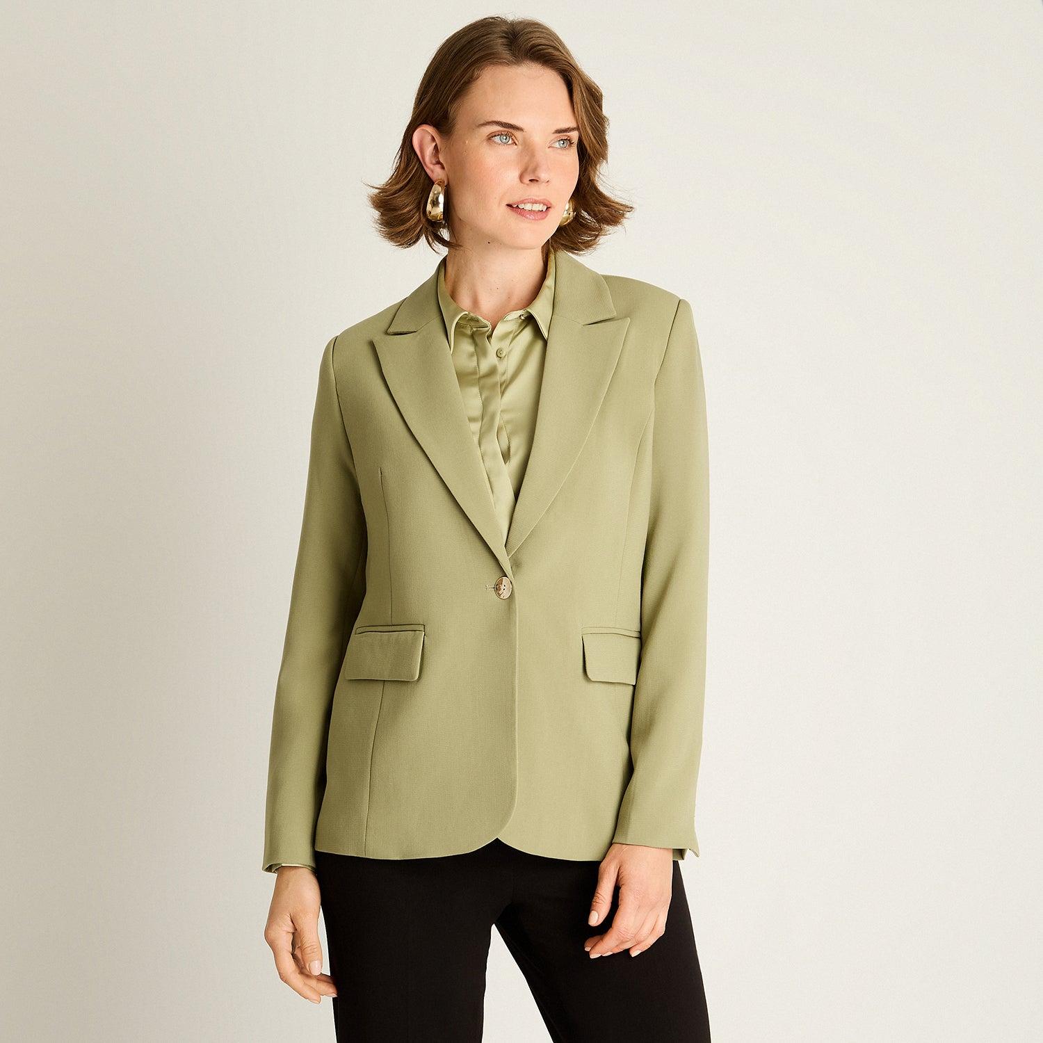 BLAZER VERDE CON SOLAPA CLASICA - 1