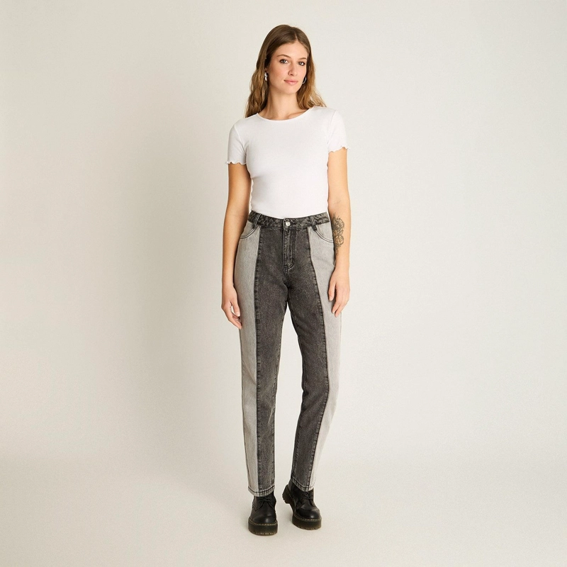 JEANS GRIS CORTE SLIM - 4