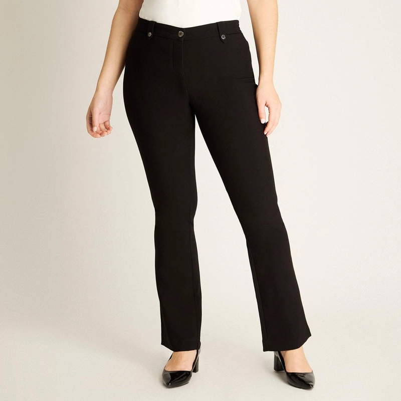 PANTALON FORMAL NEGRO RECTO - 1