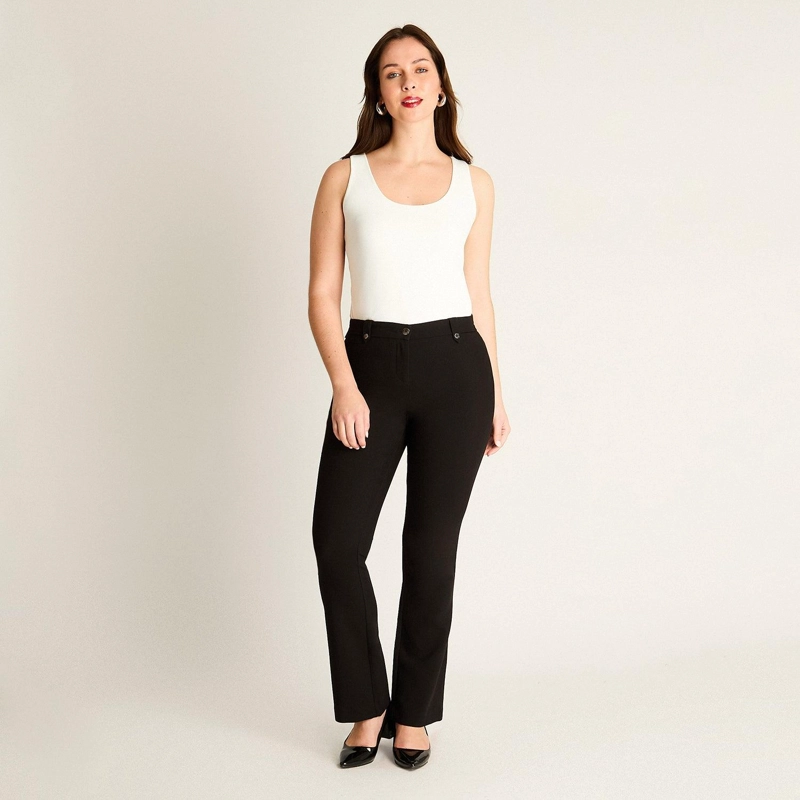 PANTALON FORMAL NEGRO RECTO - 4