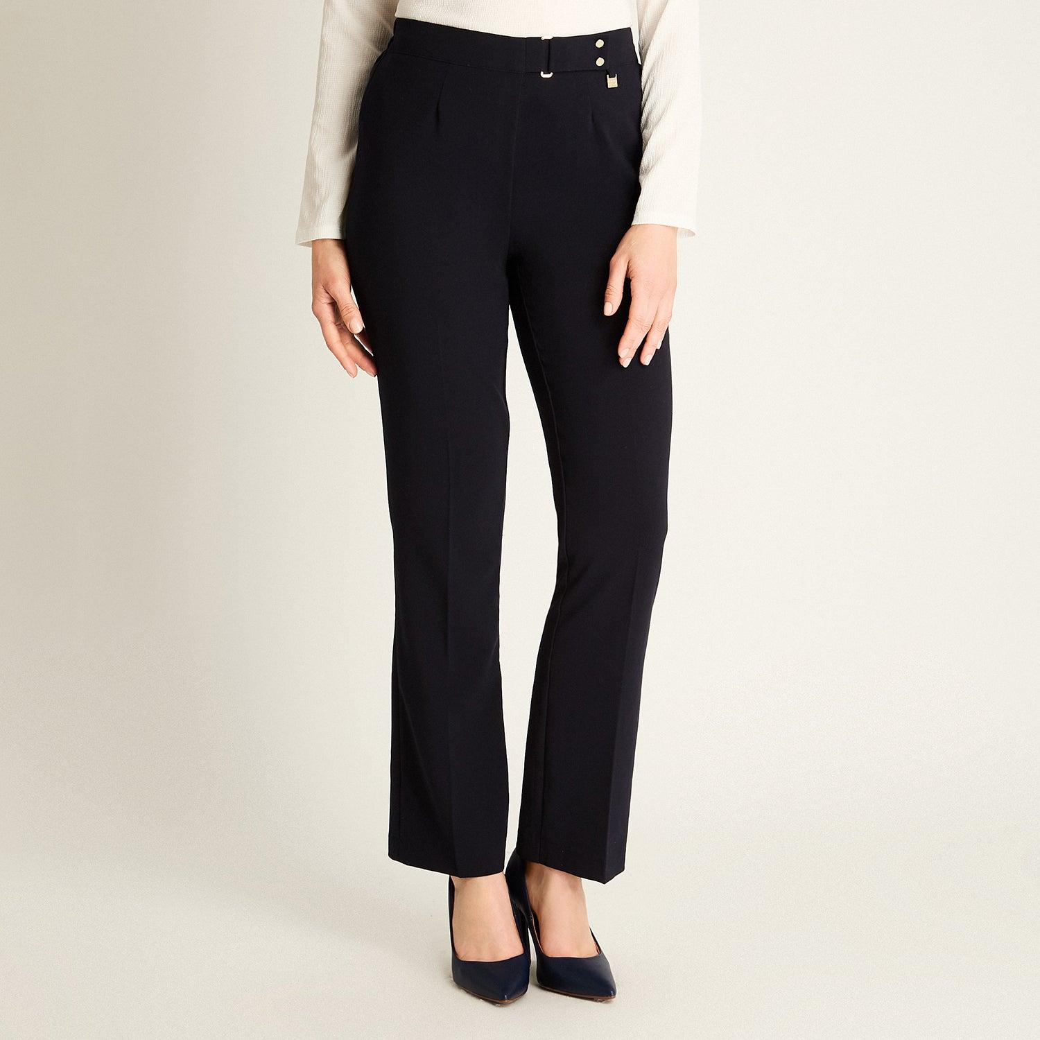 PANTALON AZUL DE CORTE RECTO - 1