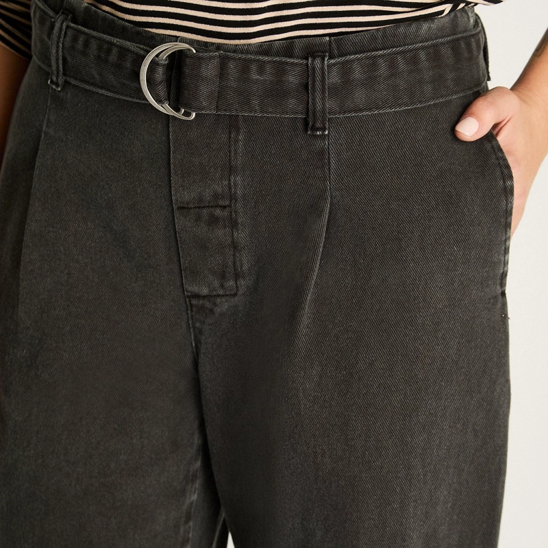 JEANS CARGO GRIS OSCURO SIN CIERRE FRONTAL - 3