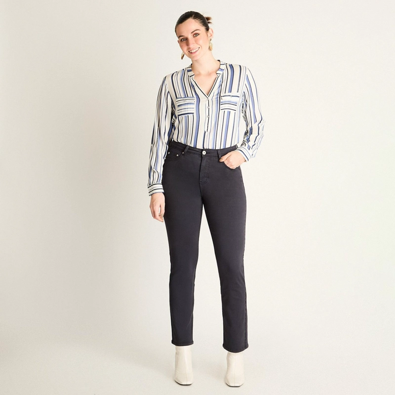 JEANS AZUL RECTO 5 BOLSILLOS - 4