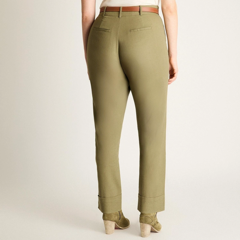 PANTALON RECTO VERDE NATURAL - 2