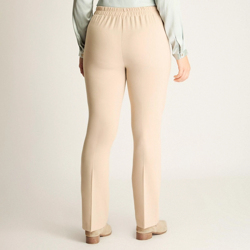 PANTALON FORMAL BEIGE CORTE RECTO - 2