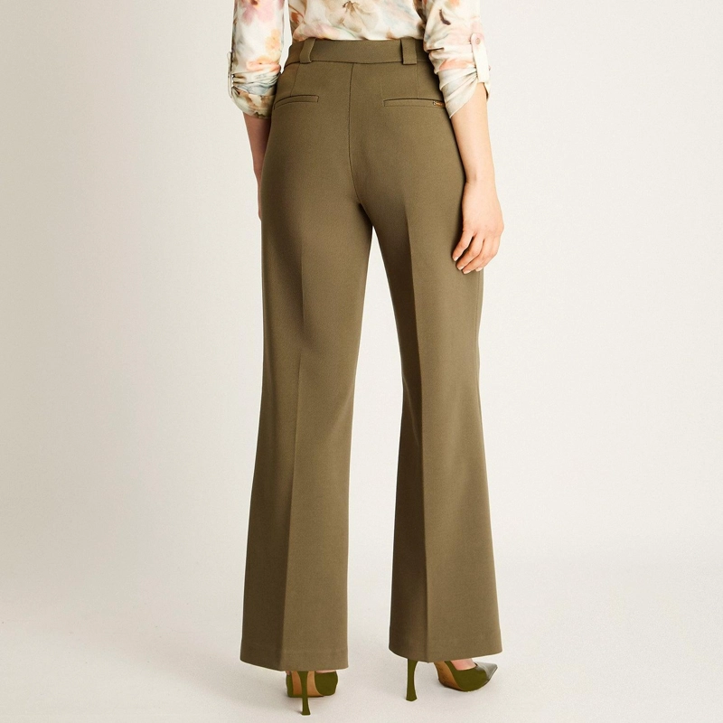 PANTALON FORMAL VERDE CORTE RECTO - 2