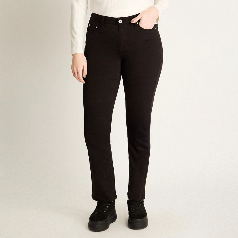 JEANS NEGRO RECTO 5 BOLSILLOS - 1
