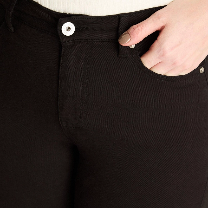 JEANS NEGRO RECTO 5 BOLSILLOS - 3