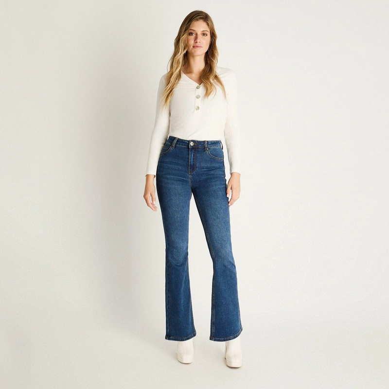 JEANS AZUL MEDIO FLARE - 4