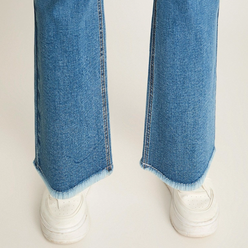 JEANS AZUL FLARE TIRO MEDIO - 3