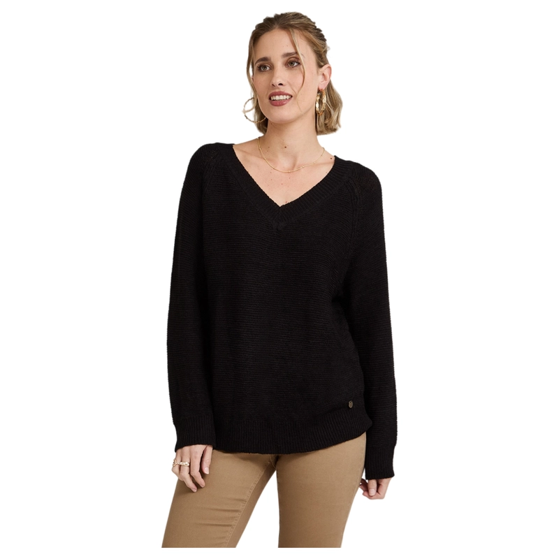 SWEATER NEGRO MANGA LARGA - 1