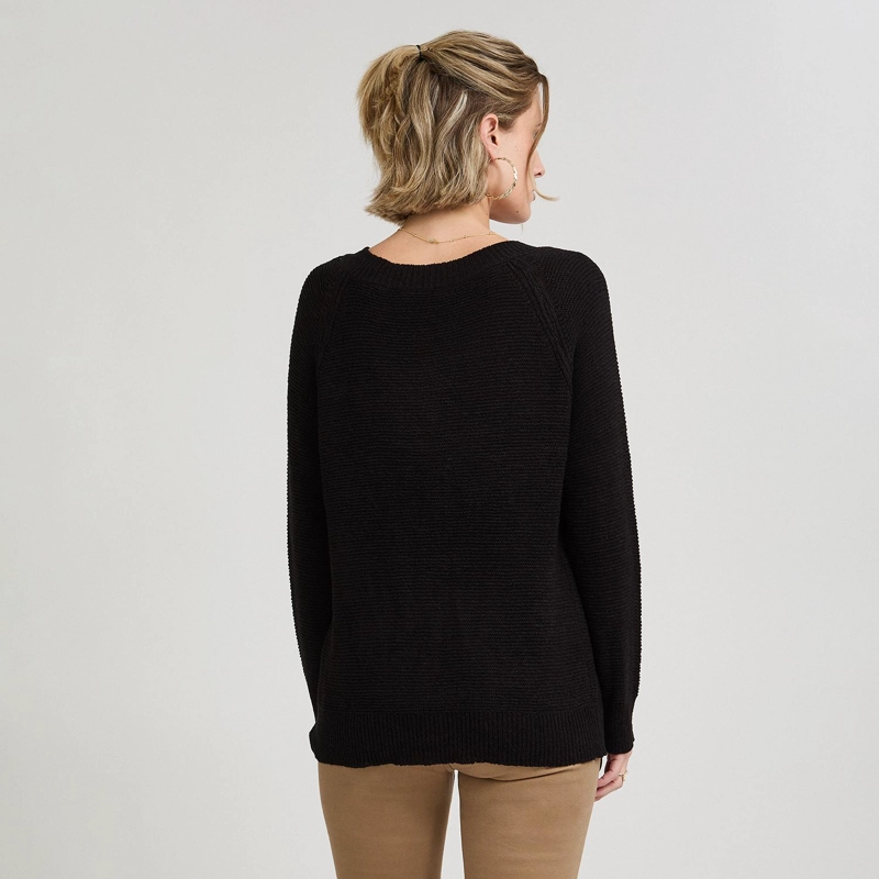 SWEATER NEGRO MANGA LARGA - 2