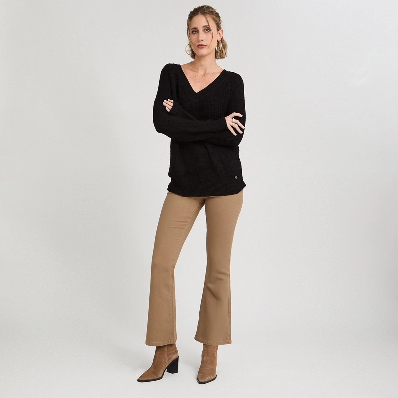 SWEATER NEGRO MANGA LARGA - 4