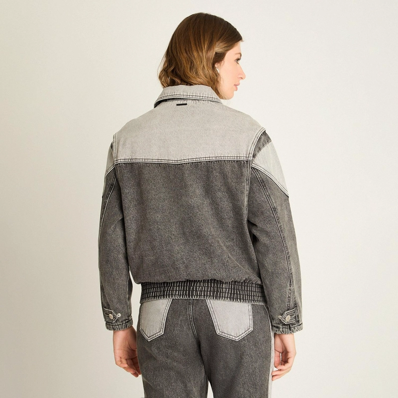 CASACA MEZCLILLA GRIS - 2