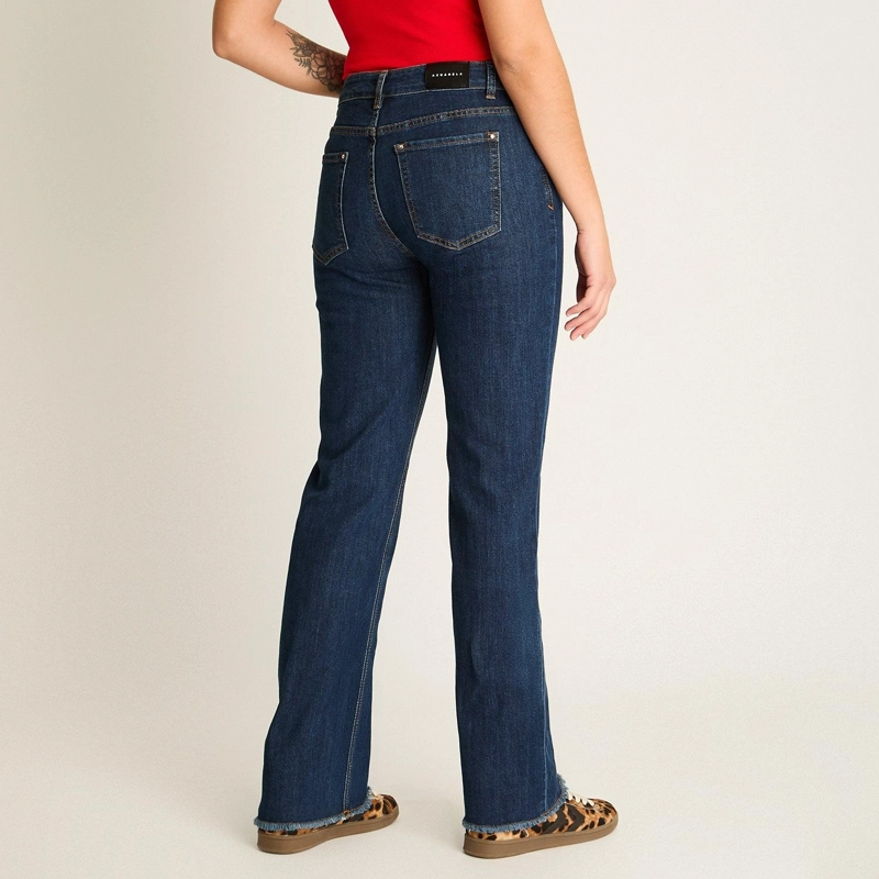 JEANS AZUL CORTE SEMI FLARE - 2