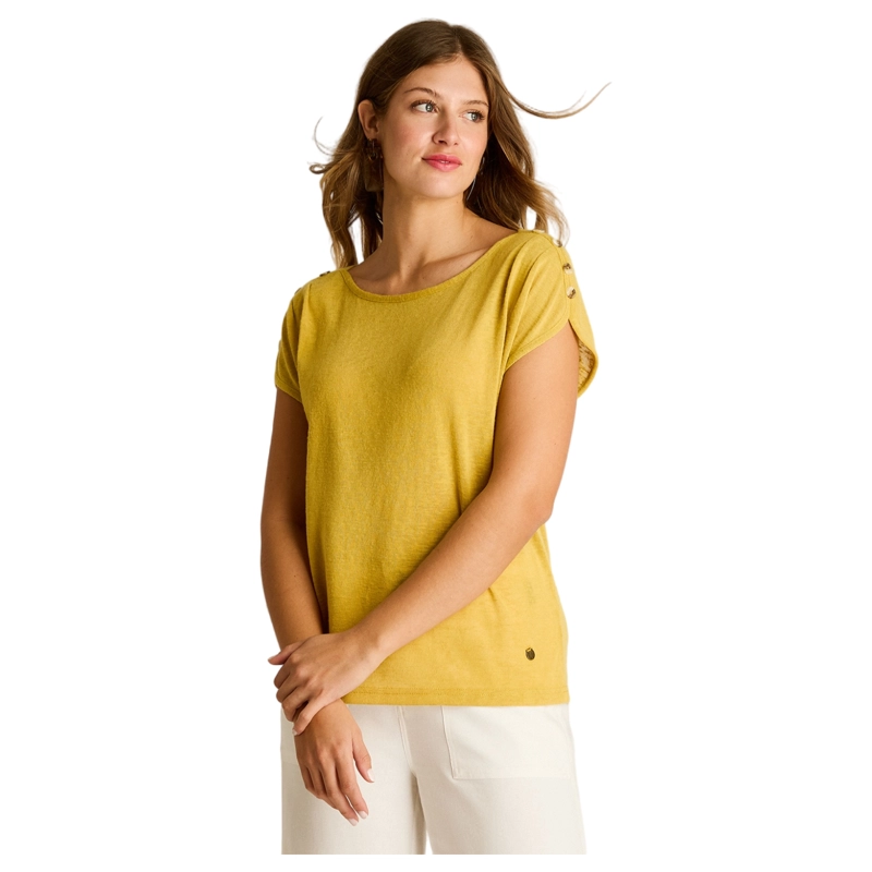 POLERA MOSTAZA MANGA CORTA - 1