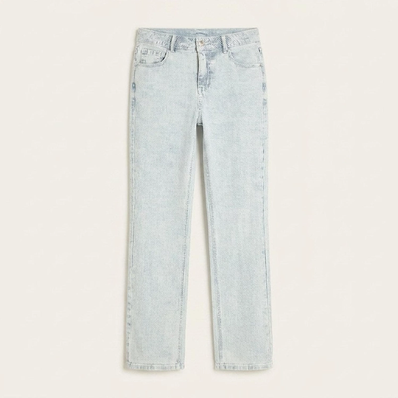 JEANS AZUL RECTO CON RAYAS - 7
