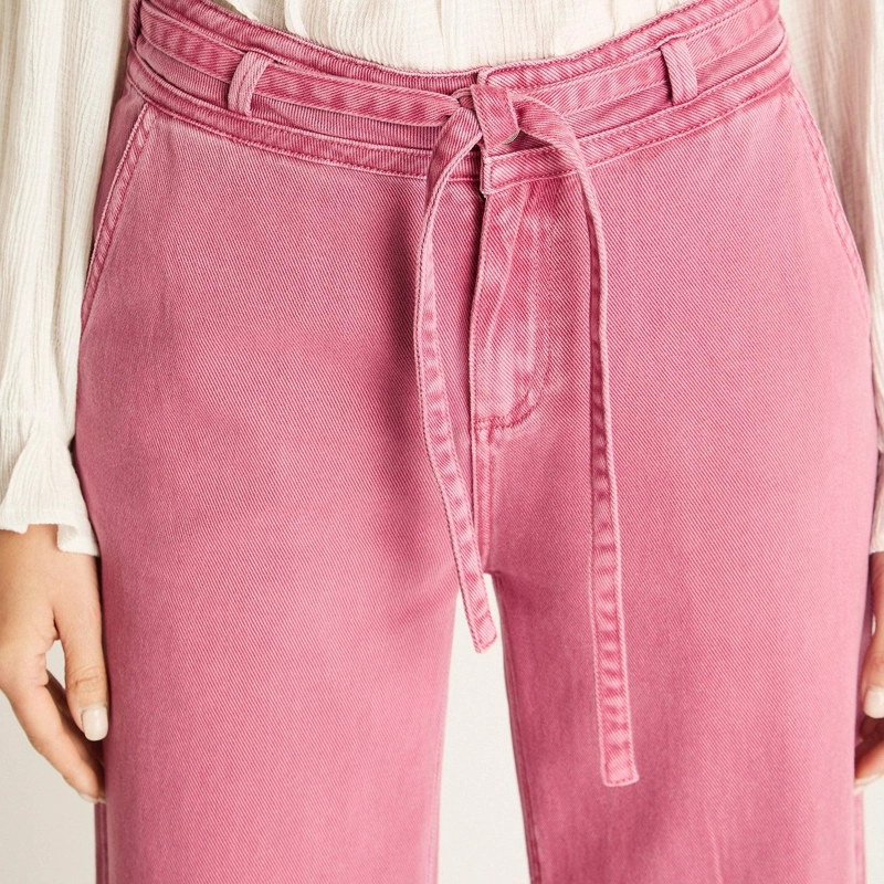 PANTALON PALAZZO LYOCELL ROSA - 3