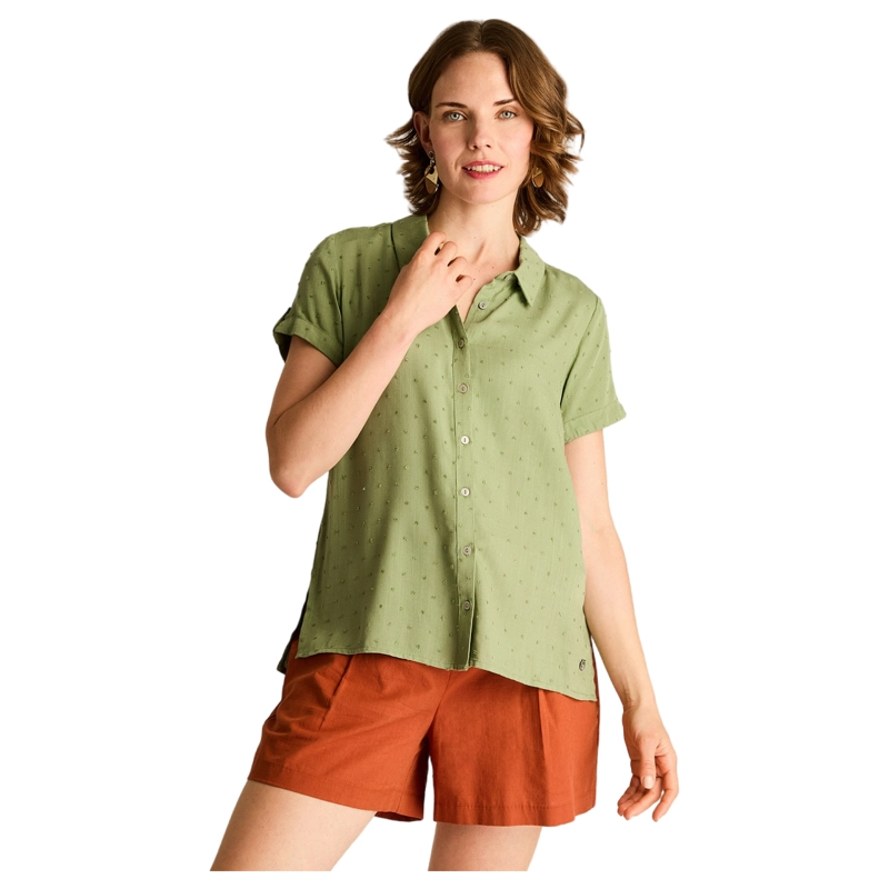 BLUSA OLIVA MANGA CORTA - 1