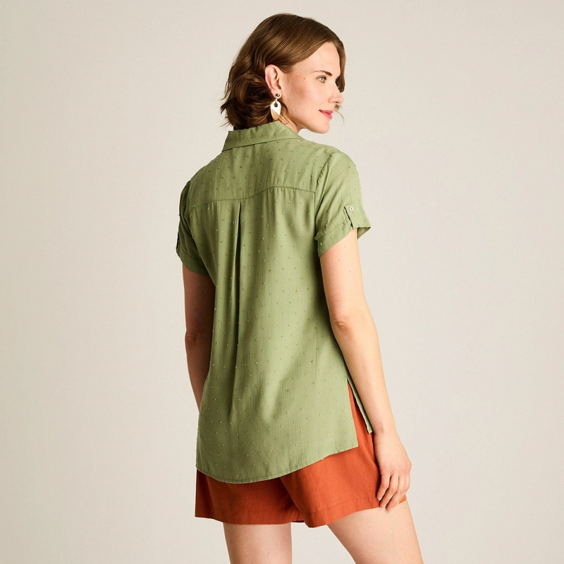 BLUSA OLIVA MANGA CORTA - 2