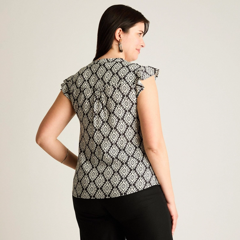 BLUSA NEGRO MANGA CORTA - 2