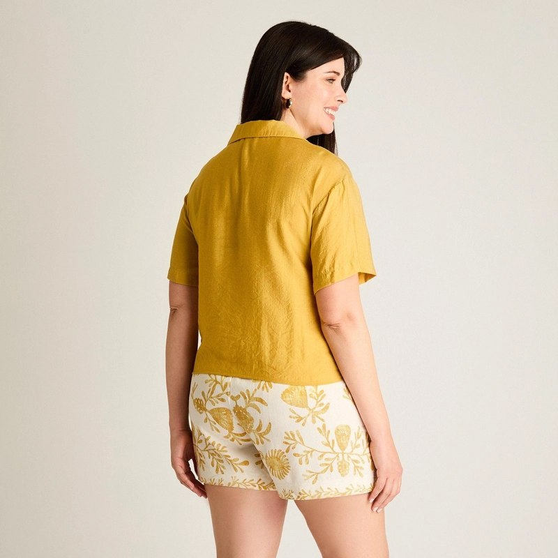 BLUSA MOSTAZA MANGA CORTA - 2