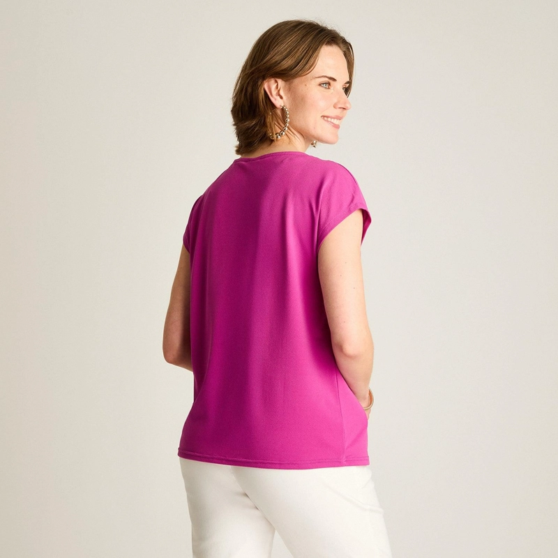 POLERA MORADO ELASTICADA - 2