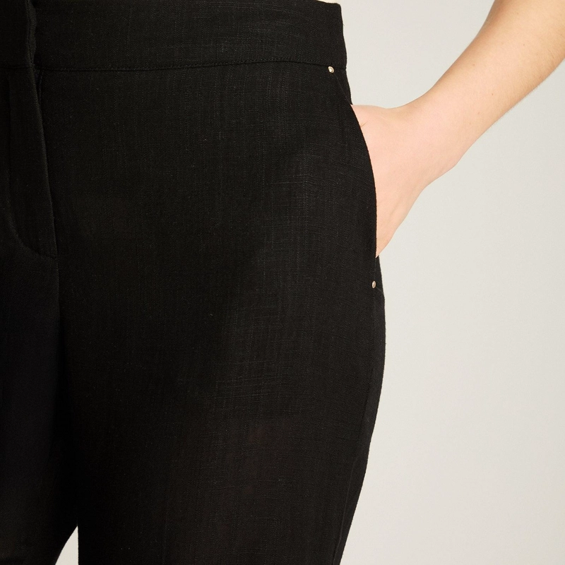 PANTALON FORMAL PALAZZO LINO NEGRO - 3