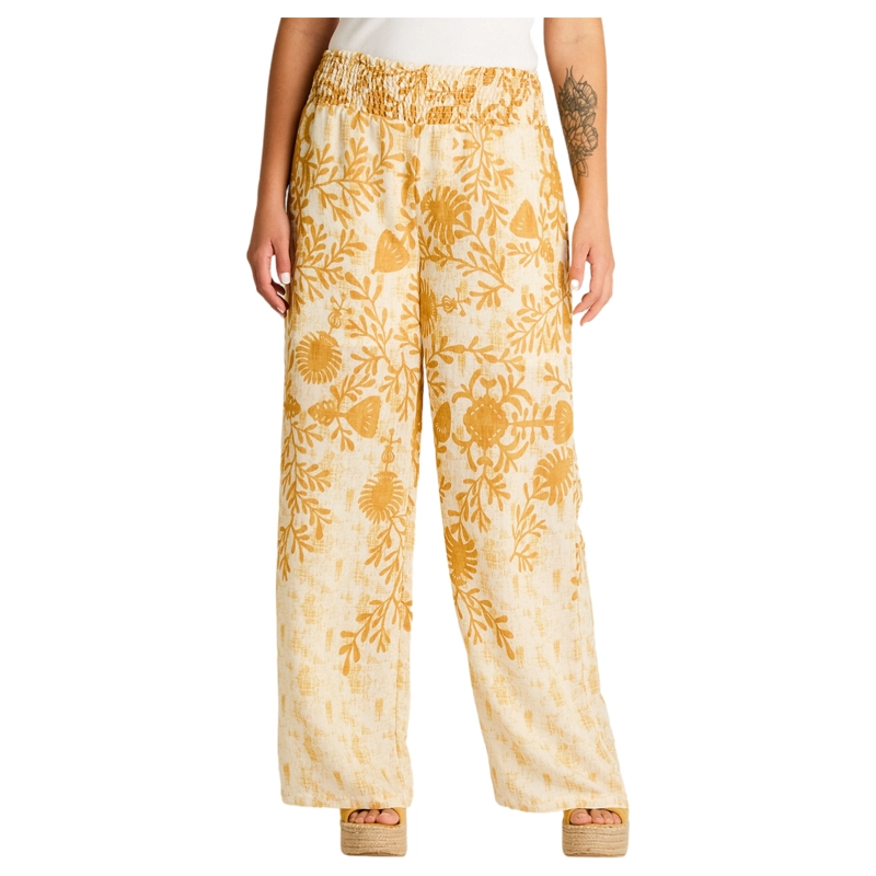 PANTALON SPORT CRUDO PALAZZO NO ELASTICADO CALCE NORMAL - 1