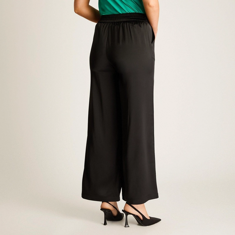 PANTALON PALAZZO NEGRO ELEGANTE - 2
