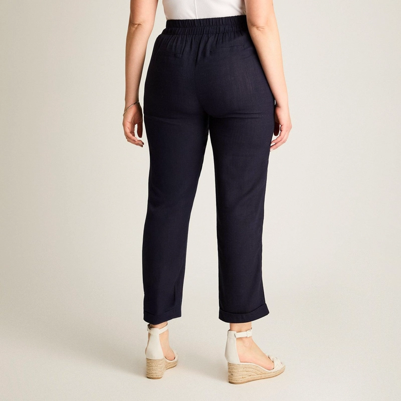 PANTALON SPORT AZUL RECTO NO ELASTICADO CALCE NORMAL - 2