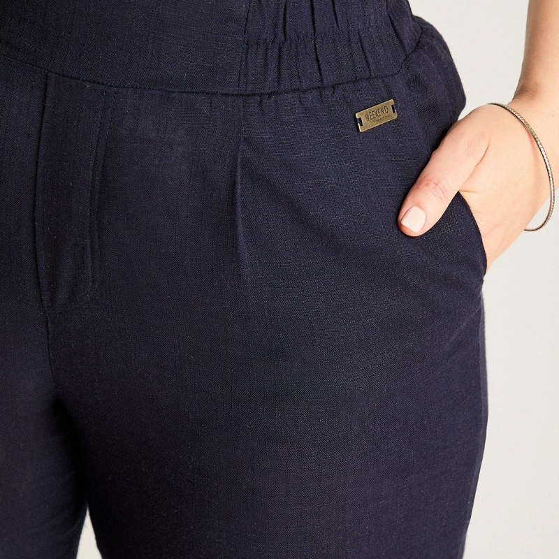 PANTALON SPORT AZUL RECTO NO ELASTICADO CALCE NORMAL - 3