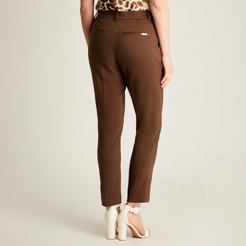PANTALON SLIM FIT CAFE - 2
