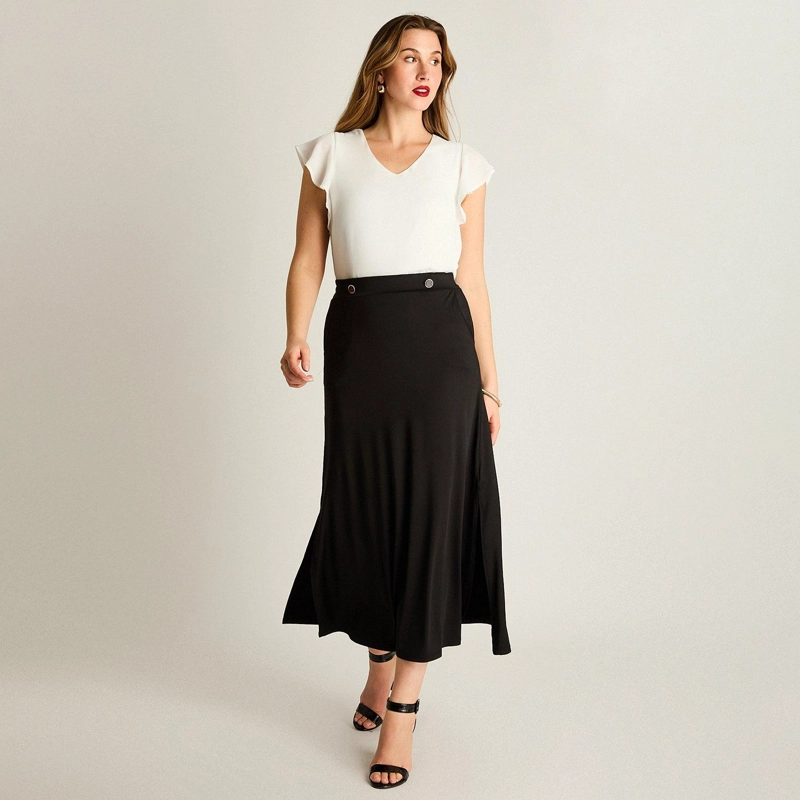 FALDA MIDI NEGRA - 4